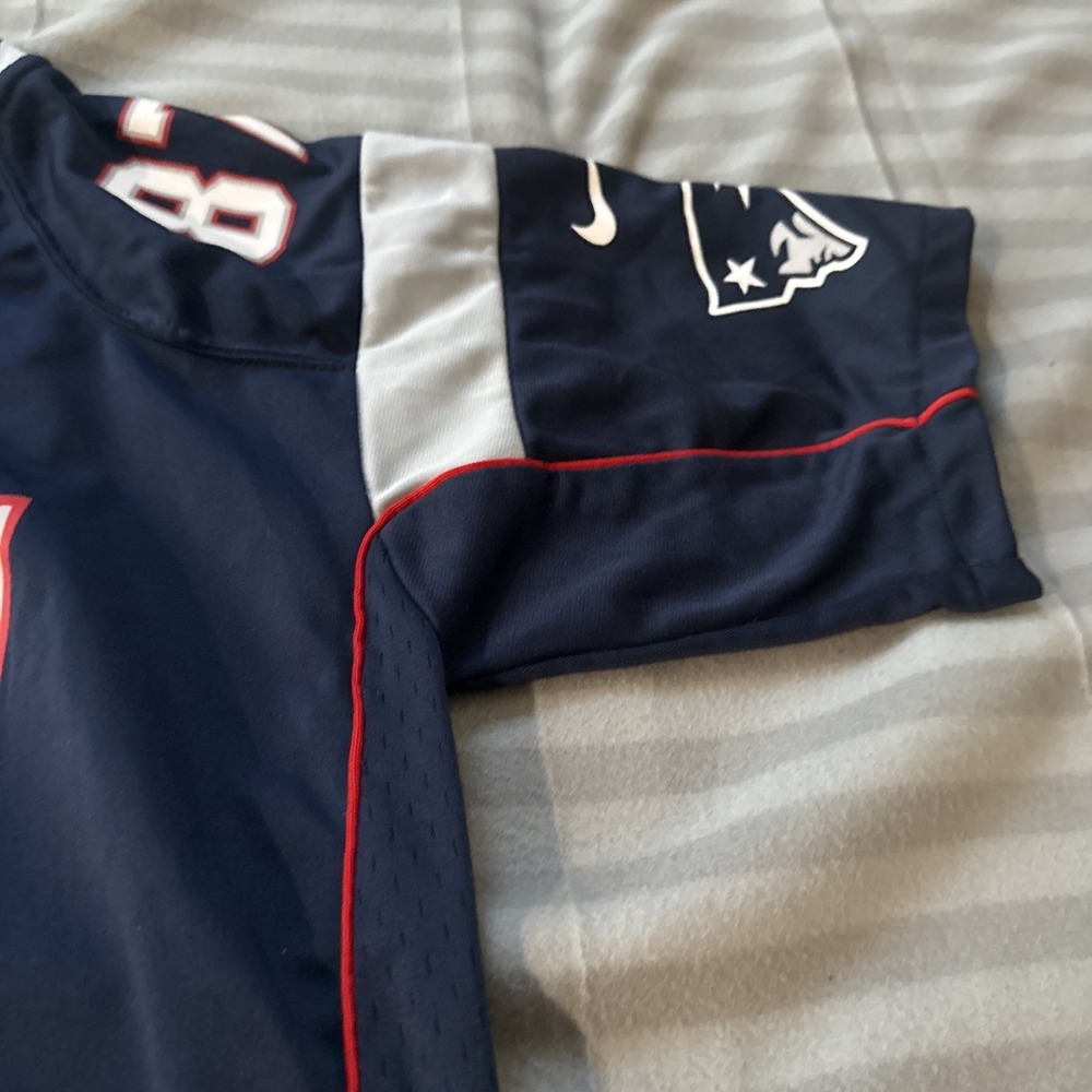 Nike On Field NFL New England Patriots Rob Gronkowski #87 Jersey YOUTH Large EUC - Picture 8 of 12